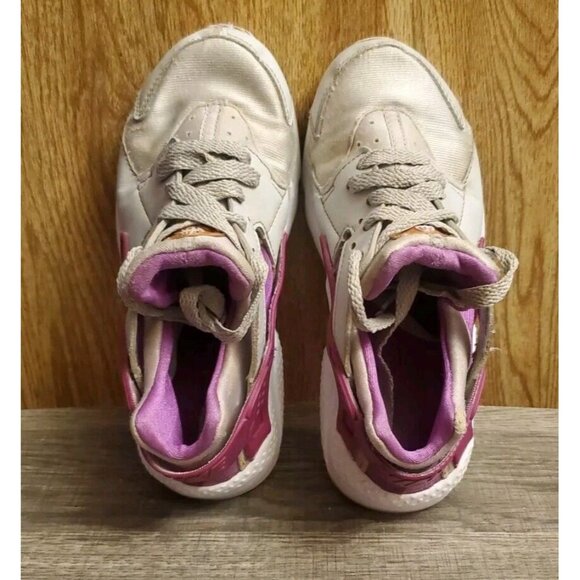 Nike Air Huarache Run Athletic Shoes Youth Size 1Y Gray Purple - Picture 8 of 12